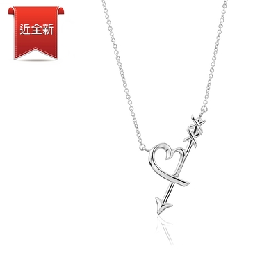 二手品 Tiffany&Co. Loving Heart 愛心之箭 925純銀項鍊