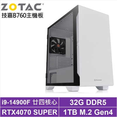 技嘉B760平台[策馬上將]i9-14900F/RTX 4070S/32G/1TB_SSD