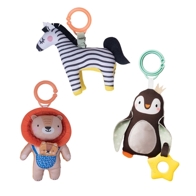 taf toys 叢林動物系列-嬰兒搖鈴安撫玩偶