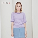 JESSICA RED- 紫色羊絨混紡泡泡袖圓領針織上衣 product thumbnail 1
