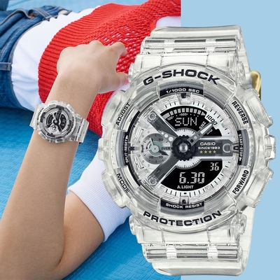 CASIO 卡西歐 G-SHOCK 40周年透明限量版透視機芯手錶 送禮首選 GMA-S114RX-7A