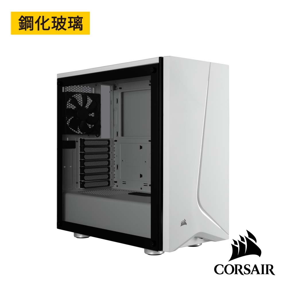 【CORSAIR海盜船】Carbide SPEC-06 鋼化玻璃中塔式機殼-白