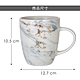 《Premier》大理石紋瓷製馬克杯(金色年華400ml) | 水杯 茶杯 咖啡杯 product thumbnail 1