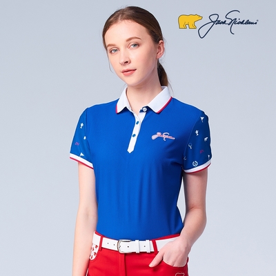 【Jack Nicklaus 金熊】GOLF女款吸濕排汗高爾夫球衫/POLO衫