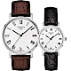 TISSOT 天梭 官方授權 Everytime 羅馬經典對錶-咖啡+黑/38+30mm product thumbnail 1