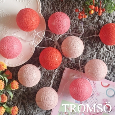 TROMSO-LED溫馨毛線裝飾燈串-俏粉紅