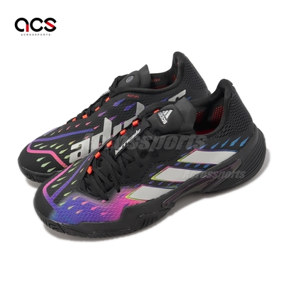 adidas 網球鞋 Barricade M 男鞋 黑 紫 緩震 穩定 運動鞋 愛迪達 GY1445