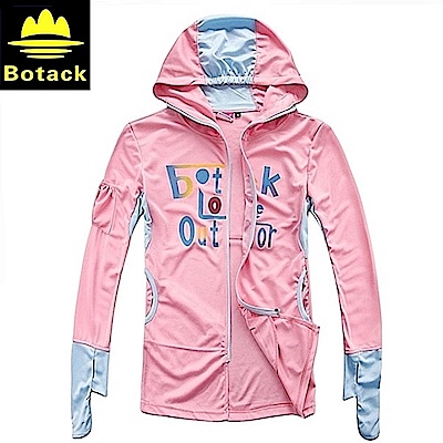 Botack女式360°全面防曬衣印花防曬釣魚服LWT4-7159(全面性防護;排汗透氣)