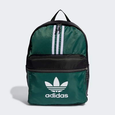 ADIDAS AC ARCHIVE BP 三葉草 後背包-綠黑白-IS4560