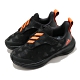 adidas 慢跑鞋 FortaRun Tango AC 童鞋 愛迪達 免綁鞋帶 魔鬼氈 緩震 中童 黑 橘 FV3312 product thumbnail 1