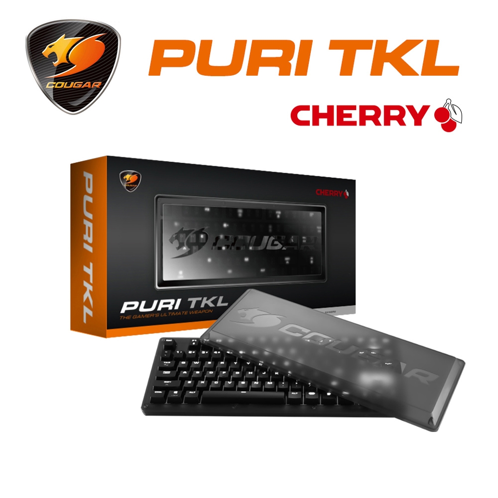 COUGAR 美洲獅 PURI TKL 極速反應 機械式鍵盤(LED背光/Cherry MX 機械軸)