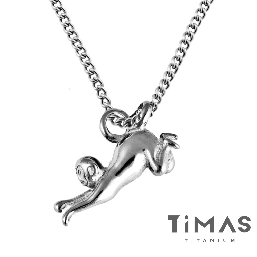 TiMAS《十二生肖-猴》純鈦項鍊(M02O)