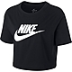 NIKE 上衣 女款 短袖上衣 短版 運動 AS W NSW TEE ESSNTL CRP ICN FT 黑 BV6176-010 (3S3678) product thumbnail 1