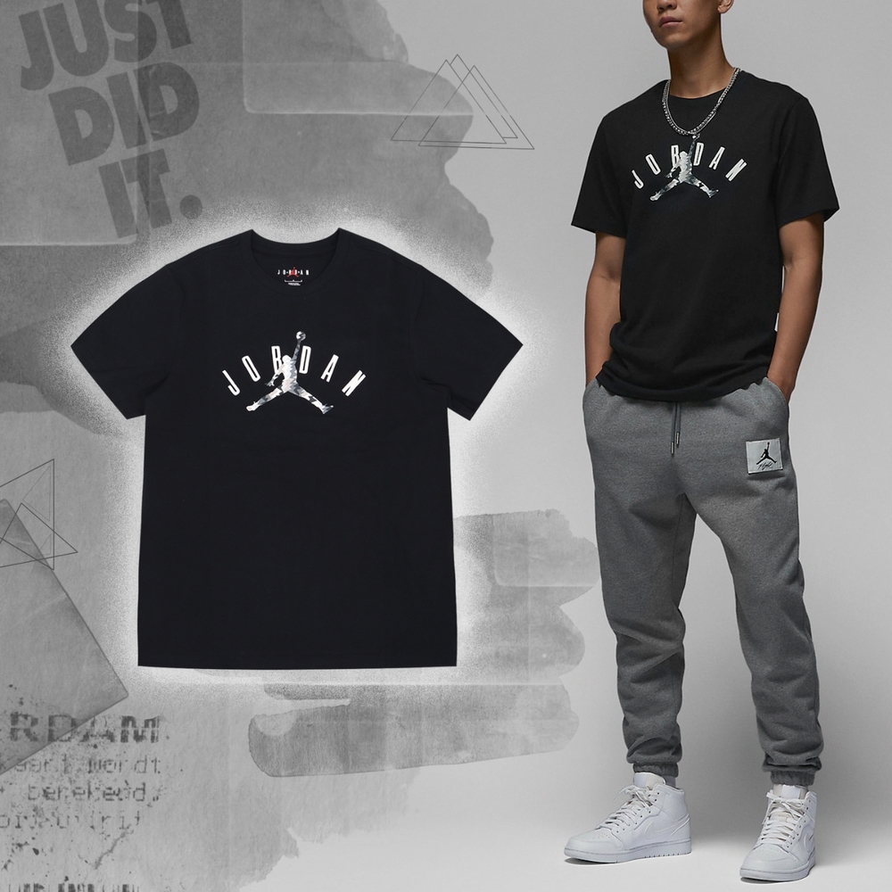 Nike 短袖Jordan Flight MVP Tee 男款黑白喬丹短T 棉T 飛人FB7366-010