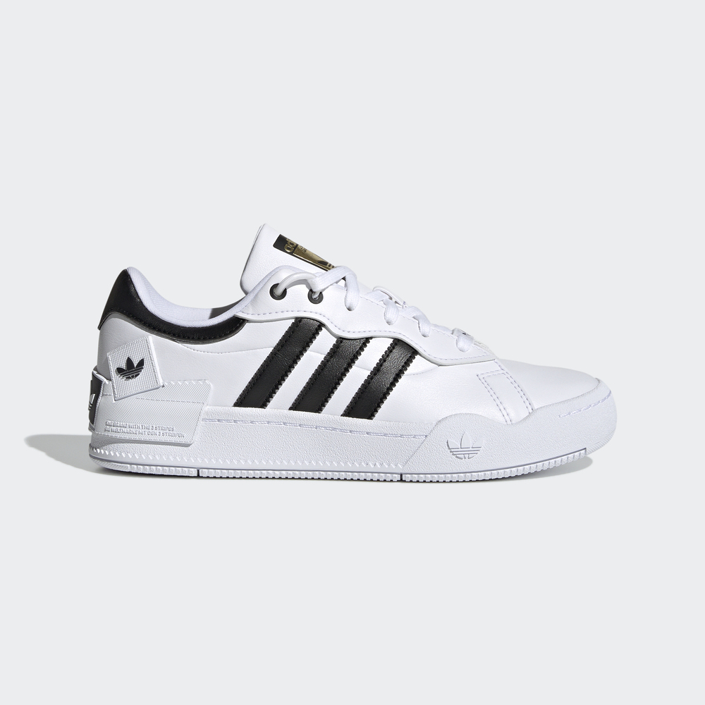 Adidas Rey Galle W [GZ6994] 女 休閒鞋 運動 經典 復古 微厚底 解構鞋 金標 愛迪達 白黑