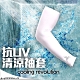 HODARLA 抗UV輕涼袖套-自行車 反光LOGO 白色 product thumbnail 1