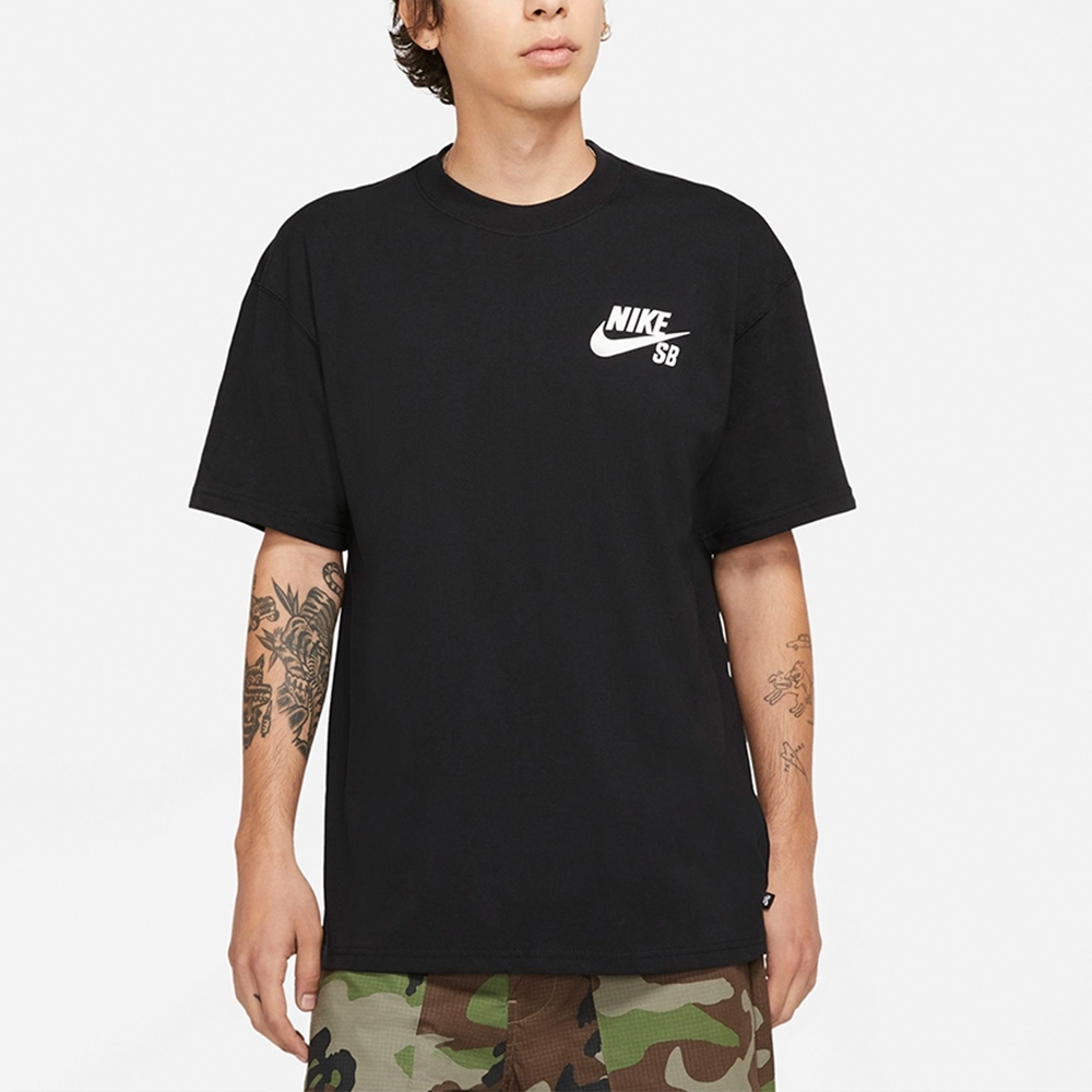 NIKE 上衣  短袖上衣 運動 男款 黑 DC7818010 AS M NK SB TEE LOGO