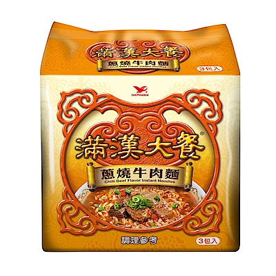 滿漢大餐 蔥燒牛肉袋(187gx3入)