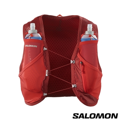 官方直營 Salomon ACTIVE SKIN 8 水袋背包組 暗紅/正紅