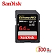 SanDisk ExtremePRO SDXC (U3) 64GB 記憶卡300MB (公司貨) product thumbnail 1