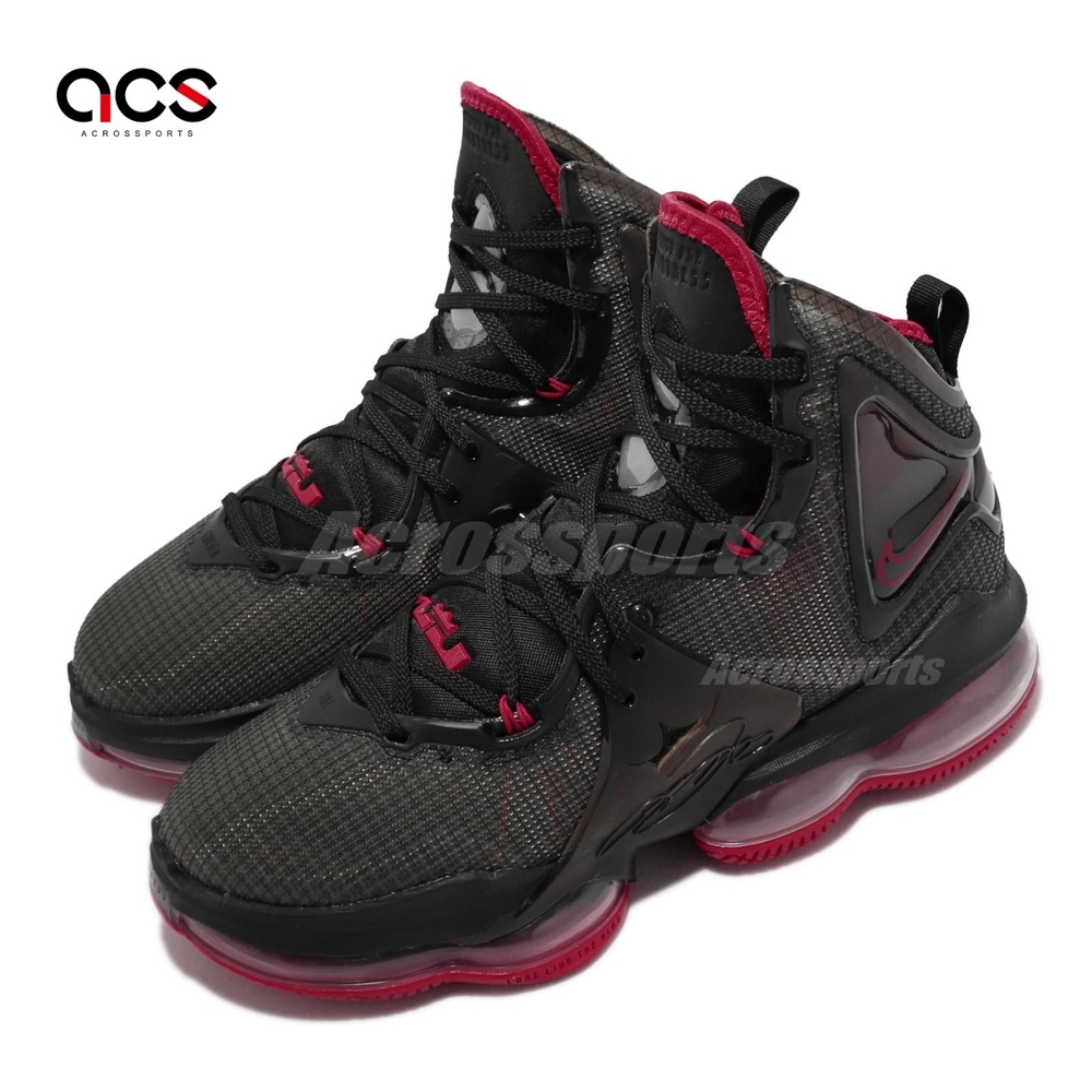 Nike 籃球鞋 Lebron XIX EP 運動 男鞋 高筒 氣墊 避震 包覆 LBJ19代 黑 紅 DC9340-001