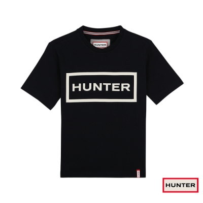 HUNTER - 質感LOGO短上衣 - 黑