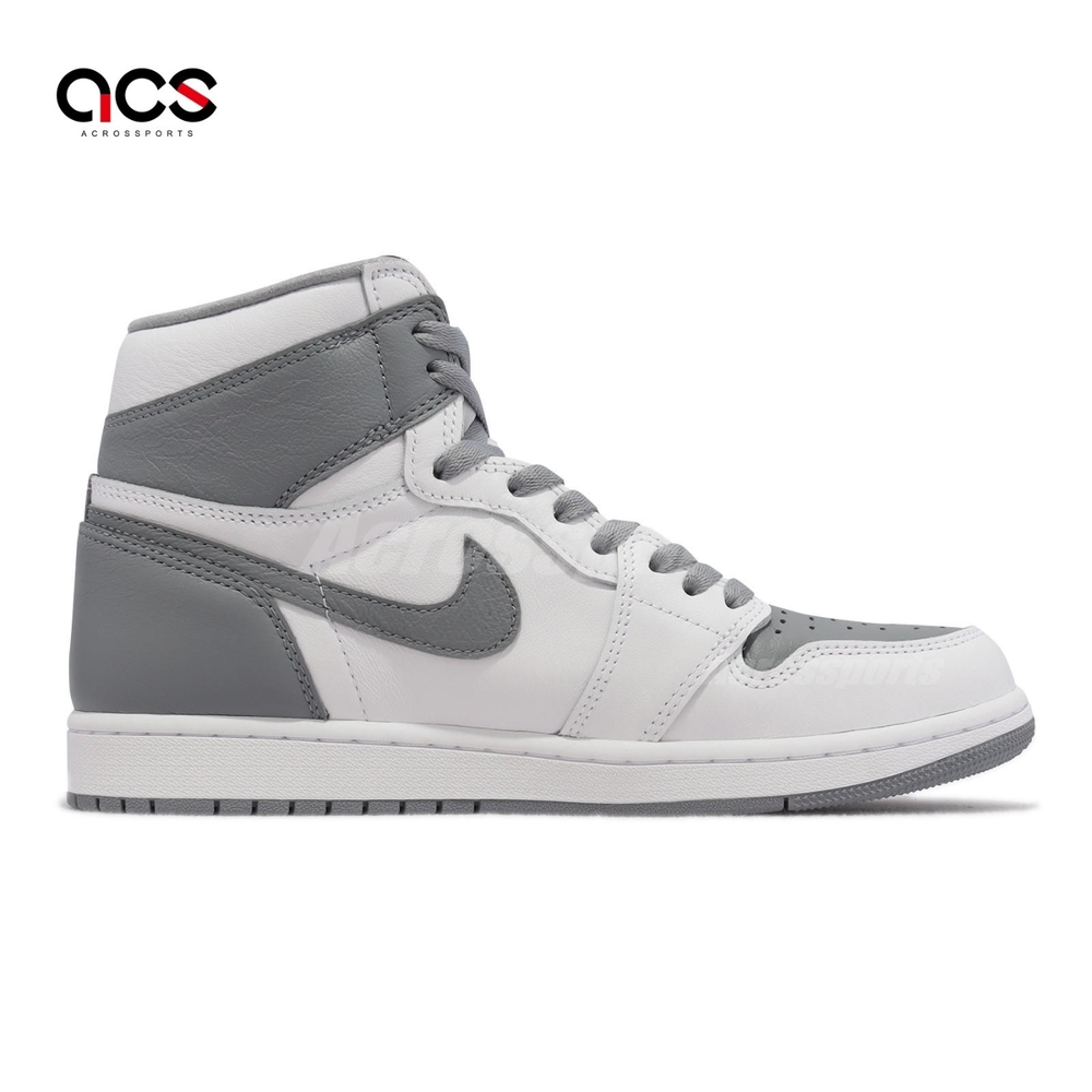 Nike Air Jordan 1 Retro High OG 男鞋白灰高筒Stealth 1代555088-037