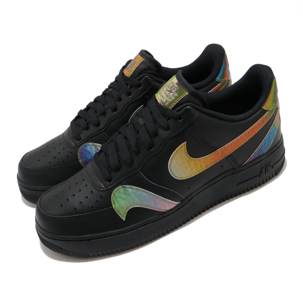 Nike 休閒鞋 Air Force 1 07 LV8 男鞋 基本款 簡約 皮革 質感 球鞋 穿搭 黑 彩 CK7214001