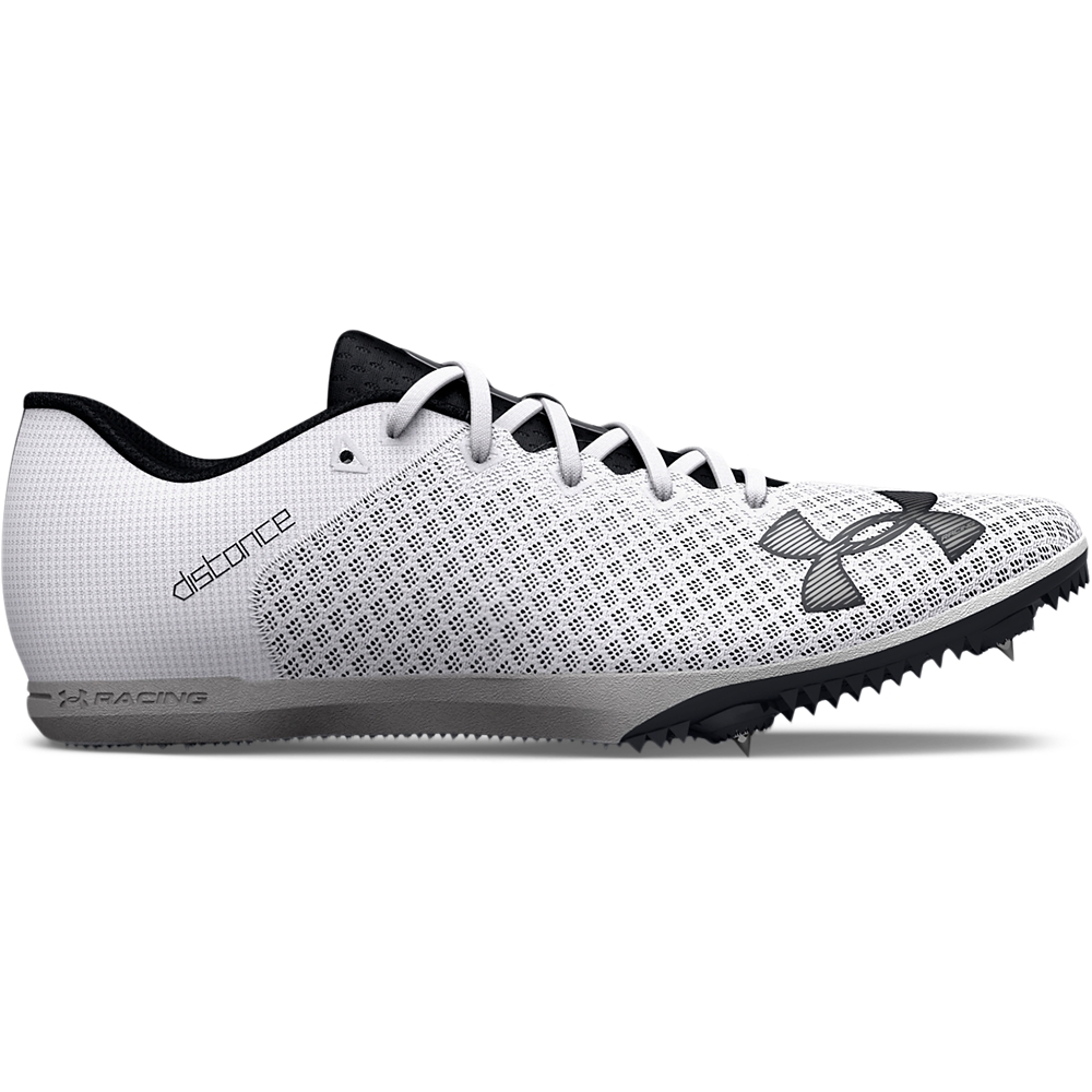 【UNDER ARMOUR】男女同款 Kick Distance 4 跑步釘鞋_3025460-100