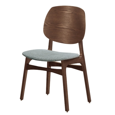 文創集 艾琳北歐風棉麻布實木餐椅二入組合(二張餐椅組合販售出貨)-50x55x87.5cm免組
