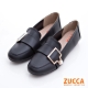 ZUCCA-珍珠金屬皮革平底鞋-黑-z6809bk product thumbnail 1