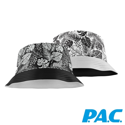 【PAC德國】雙面口袋折疊漁夫帽PAC30441002黑白/蕨類/防曬抗UV/超輕量/雙面可使用