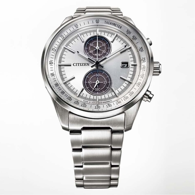 CITIZEN星辰 GENT S系列 光動能時尚雙眼計時腕錶 禮物推薦 畢業禮物 41mm/CA7030-97A