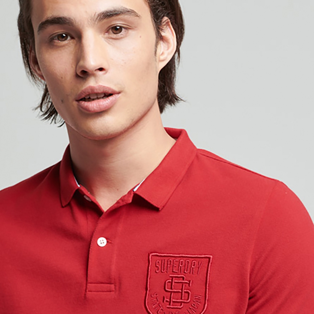 SUPERDRY 男裝 短袖 POLO衫 VTG SUPERSTATE POLO 紅