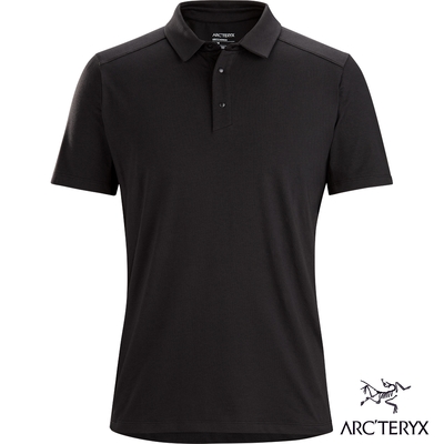 Arcteryx 始祖鳥 男 Captive 短袖 POLO 衫 黑