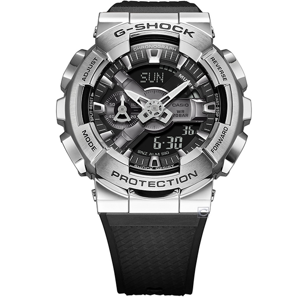 CASIO G-SHOCK 穿越時空GA-110金屬外殼運動錶(GM-110-1A) | G-SHOCK