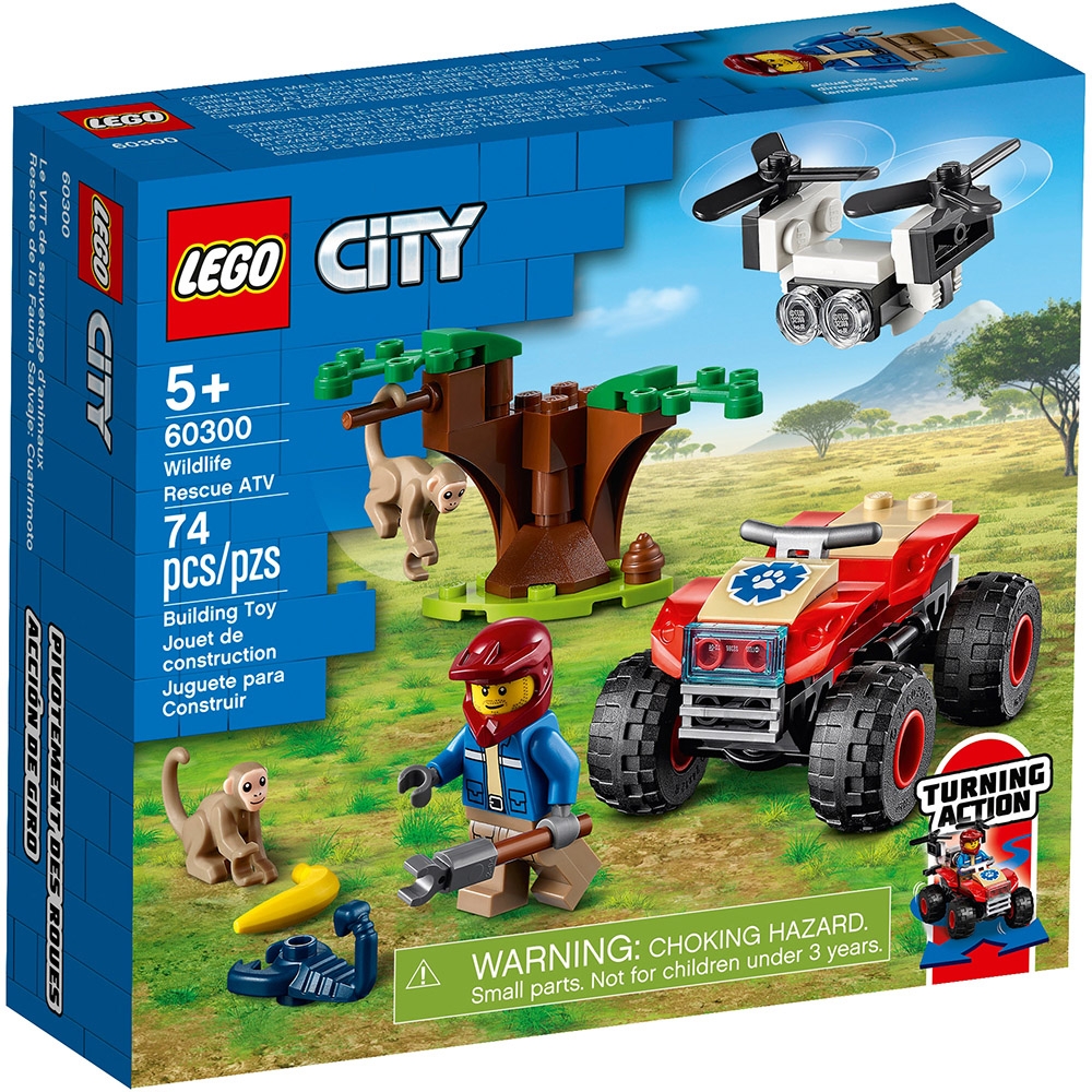 樂高LEGO 城市系列 - LT60300 野生動物救援沙灘車