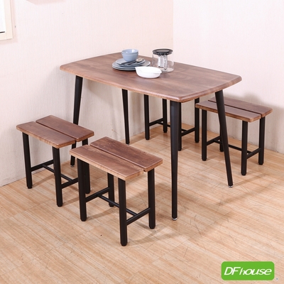 DFhouse 葛倫-1餐桌+4單人椅(1桌4椅)