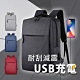 【KISSDIAMOND】耐刮減震USB充電雙肩背包(筆電/商務/旅行/出差/4色) product thumbnail 3