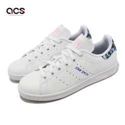 adidas 休閒鞋 Stan Smith W 女鞋 白 藍 皮革 小白鞋 三葉草 愛迪達 IE9645