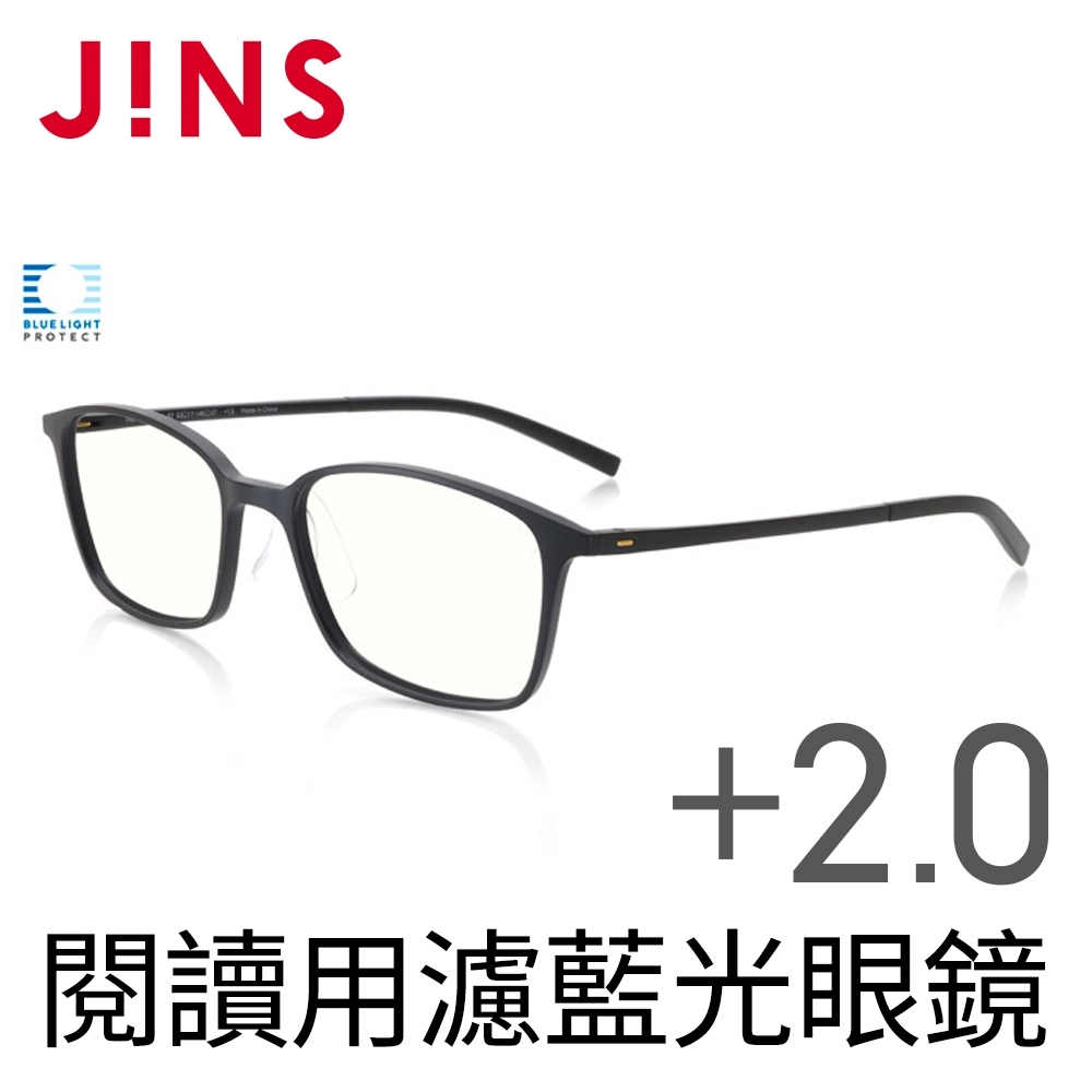 JINS 閱讀用濾藍光老花眼鏡+2.00 (AFRD18A069)