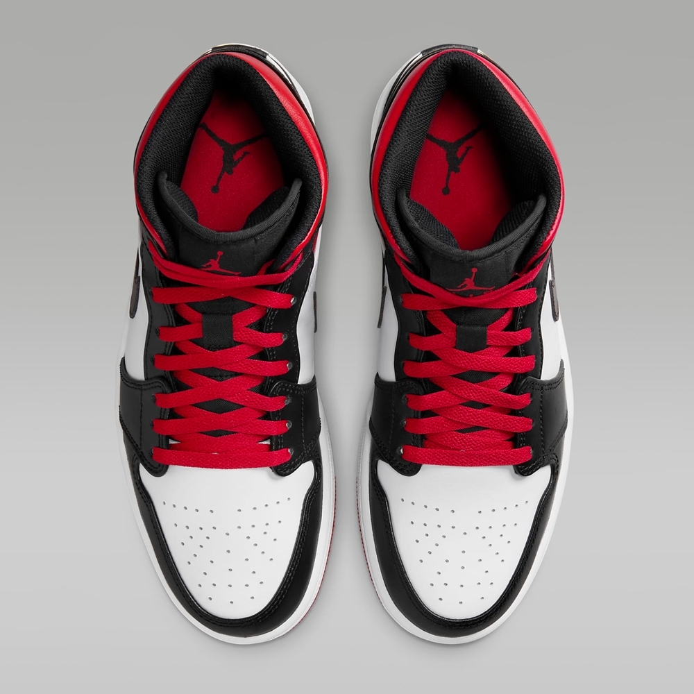 NIKE AIR JORDAN 1 MID 男籃球鞋-白黑紅-DQ8426106 | 籃球鞋| Yahoo