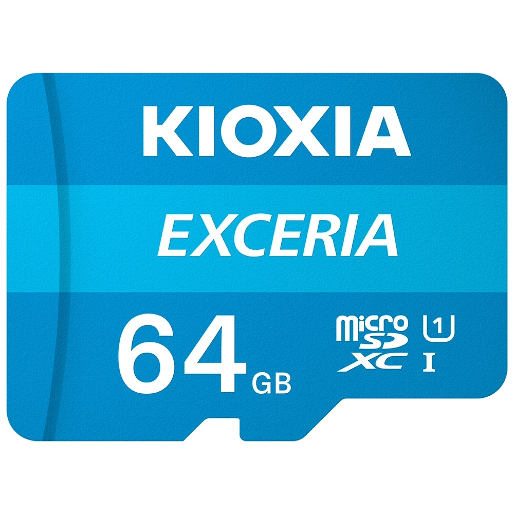 KIOXIA EXCERIA microSDXC UHS-I U1 C10 R100 64GB 記憶卡(附轉卡)