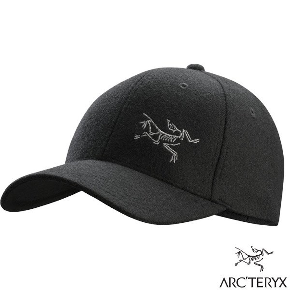 【ARCTERYX 始祖鳥】 Wool Ball Cap 自動調節控溫羊毛保暖棒球帽_X000005504-24555 雜黑