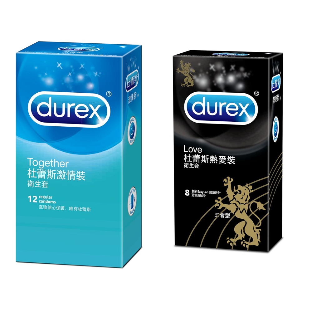 Durex杜蕾斯 激情12入+熱愛裝王者型8入保險套