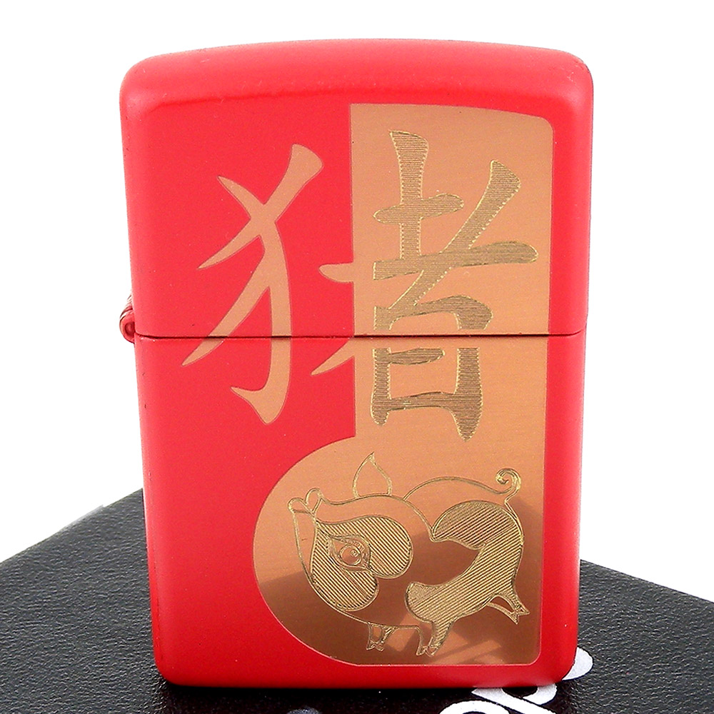 ZIPPO 美系 Year of the Pig 豬年紀念款式打火機