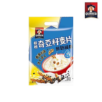 【QUAKER 桂格】奇亞籽麥片-特濃鮮奶減糖(28gx10包/袋)