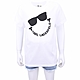 KARL LAGERFELD x Smileyworld 童裝 卡爾 墨鏡笑臉聯名白色棉質TEE T恤 product thumbnail 1