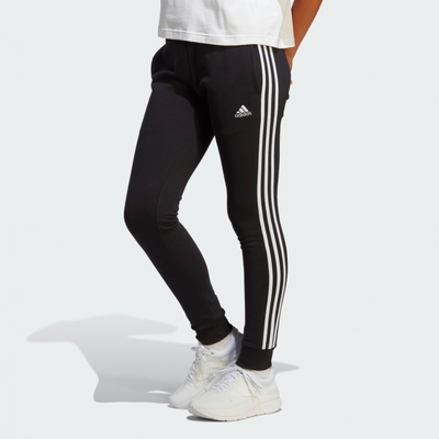 adidas 長褲 女款 運動褲 3-STRIPES 黑 IC8770