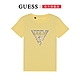 【GUESS】精緻浮雕燙鑽短T-黃 product thumbnail 1